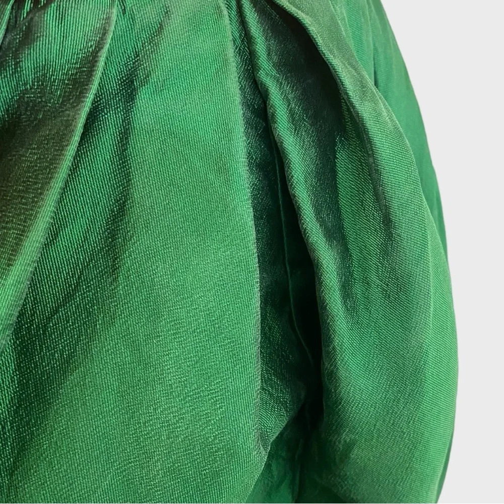 Vintage 1988 Runway Valentino Boutique Rare Red Green Cupid Gown XS/S - Picture 15 of 17